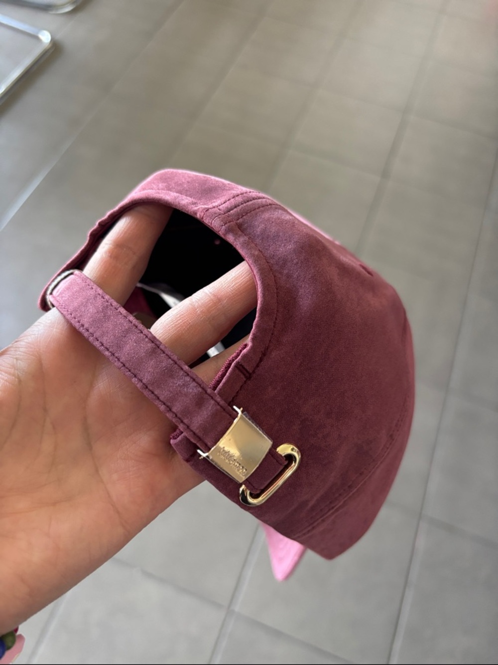 lululemon athletica Dusty Rose Baseball Cap with Gold Logo - Picture 2 of 4